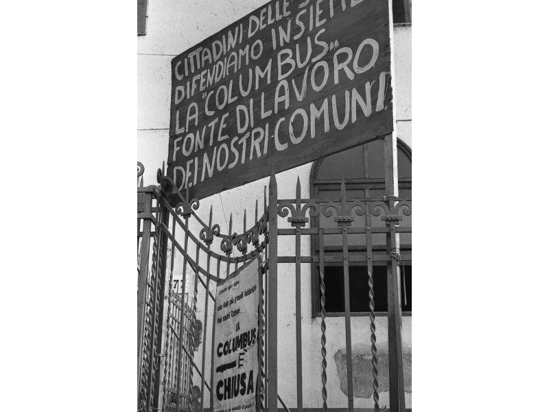 Manifestazione poolare per la salvezza della Columbus, Lastra a Signa, 1968
