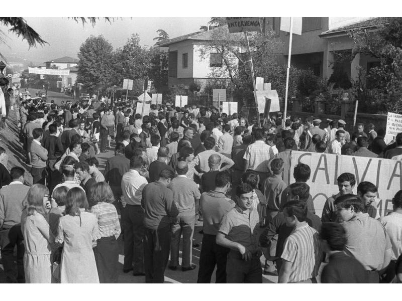 Manifestazione poolare per la salvezza della Columbus, Lastra a Signa, 1968
