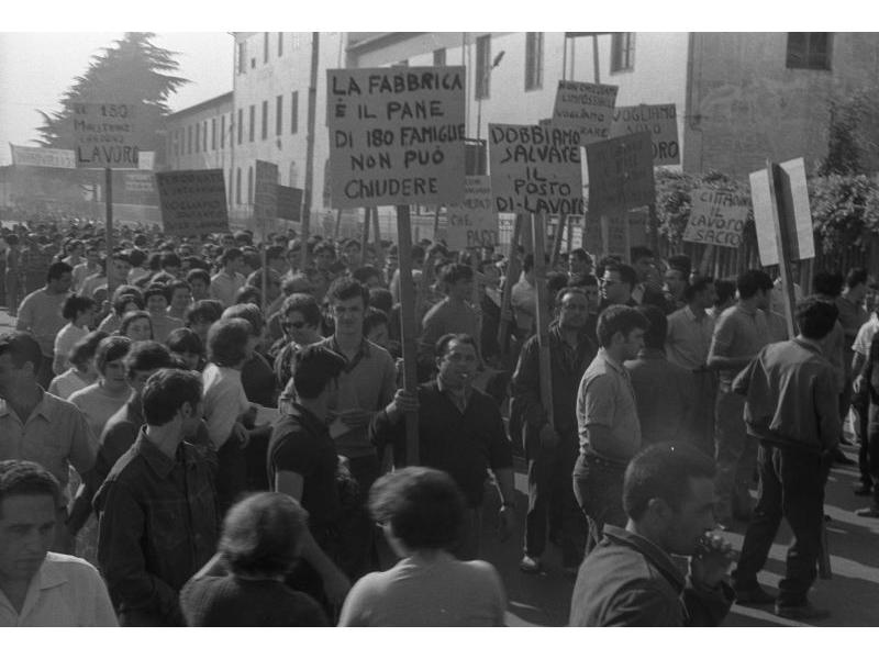 Manifestazione poolare per la salvezza della Columbus, Lastra a Signa, 1968
