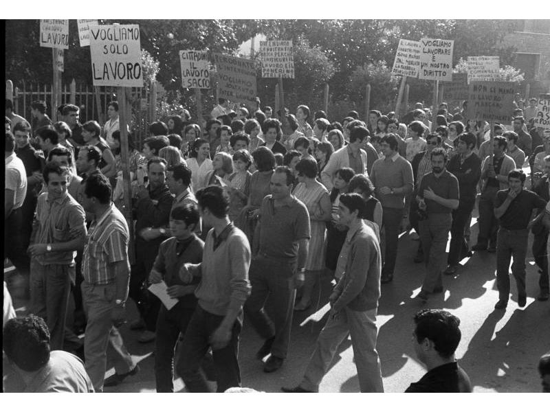 Manifestazione poolare per la salvezza della Columbus, Lastra a Signa, 1968