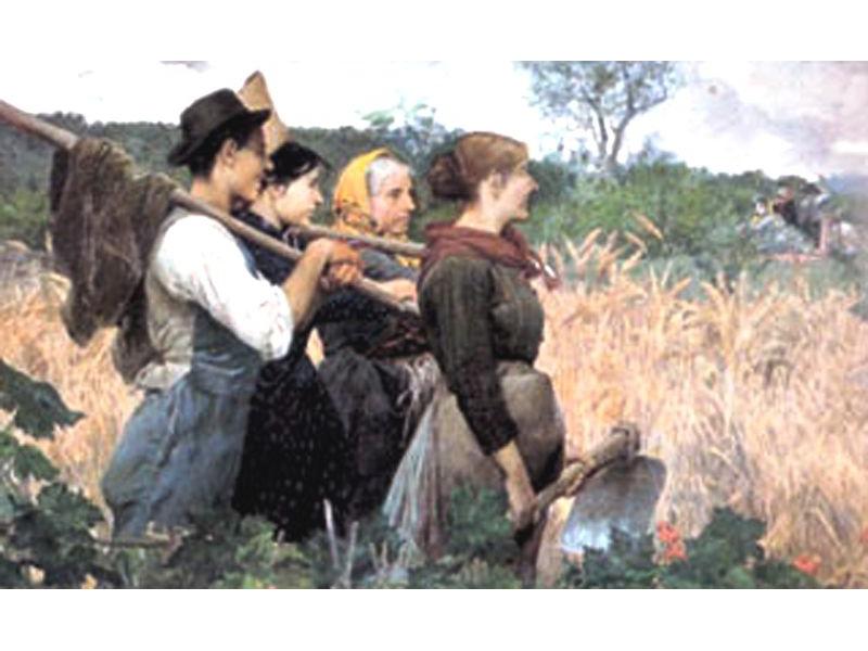 Egisto Ferroni, Ai campi<br>(Firenze,Galleria Arte Moderna)
