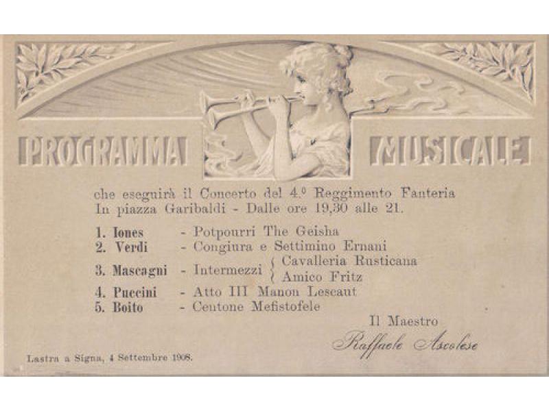 Concerto del 4 settembre 1908