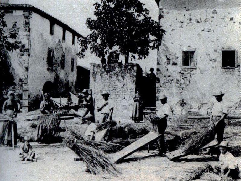 Battitura del grano (1900 circa)