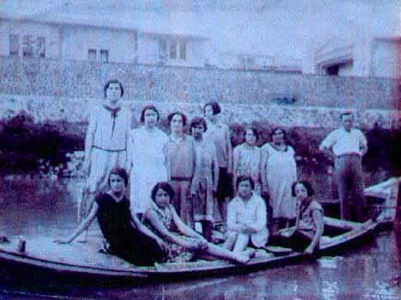 Ponte a Signa, sull'Arno in barca (1923)