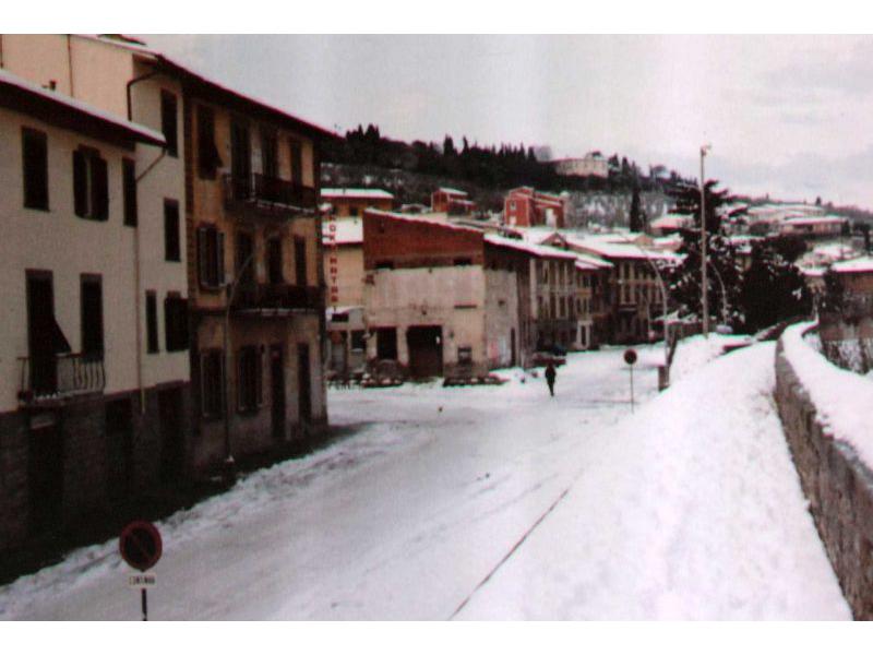 Ponte a Signa. Nevicata gennaio 1985
