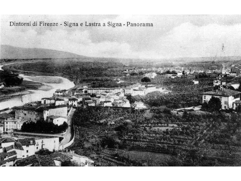 Lastra a Signa e Signa divise dall'Arno 1925