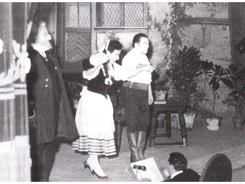 Olga Santini con Ferruccio Tagliavini in Amico Fritz (1963 Teatro del Giglio di Lucca)