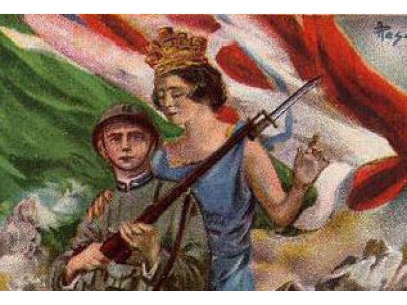 Cartolina di inizio '900 del 68° Reggimento