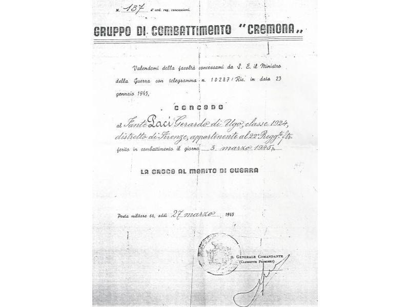 Croce al merito di guerra (1945)