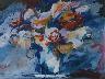 FIORI 80X80 ACRILICO SU TELA (imm. 4 di 10)