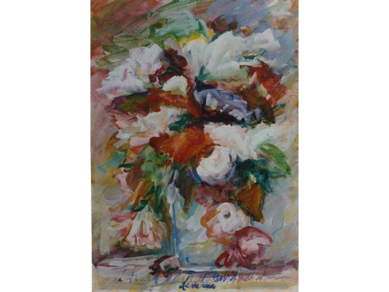 FIORI 80X80 ACRILICO SU TELA