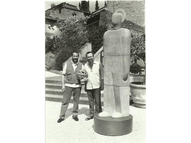 IL VIAGGIATORE VEDE SOLO QUELLO CHE SA,(Nella Foto, Andrea Lemmi e Sergio Pucci) Montelupo Fiorentino 1996