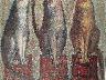 Gatti su sgabelli, 1984, Olio su mansonite, cm 63x48 (imm. 2 di 25)