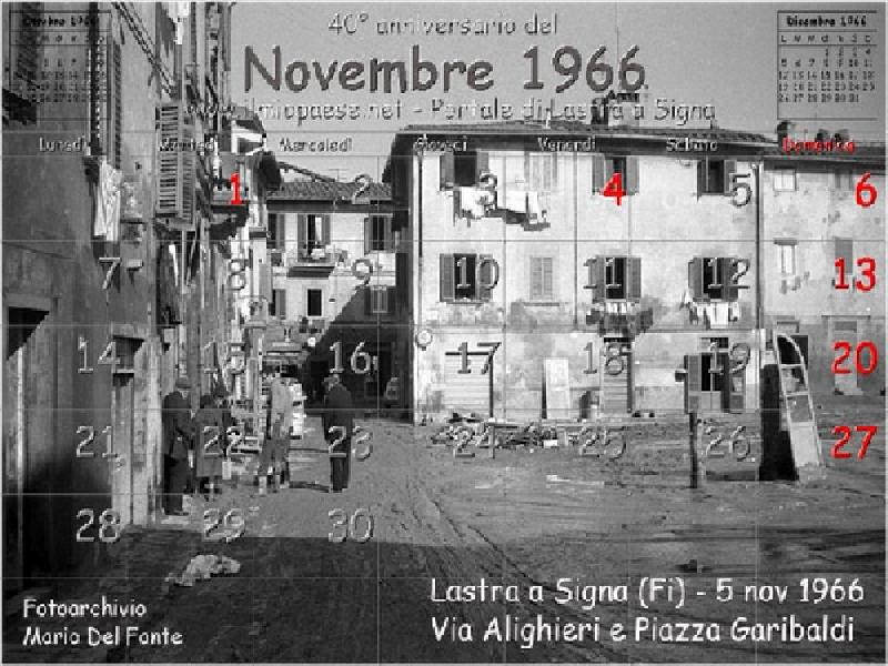 Piazza Garibaldi, Via Alighieri (novembre 1966)