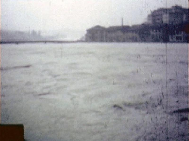 Ponte a Signa, Passerella dal Ponte Nuovo (novembre 1966)