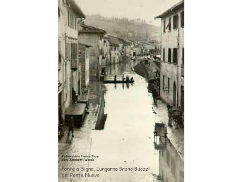 Ponte a Signa,Lungarno Bruozzi (novembre 1966)