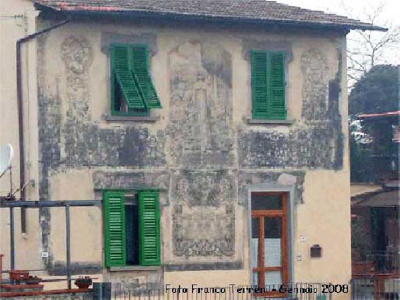 Villetta di Val di Rose (Lastra a Signa) con i dipinti delle quattro stagioni di Gino Frittelli