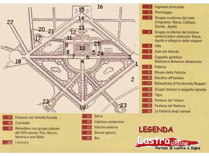 Villa Bellosguardo<br>Legenda