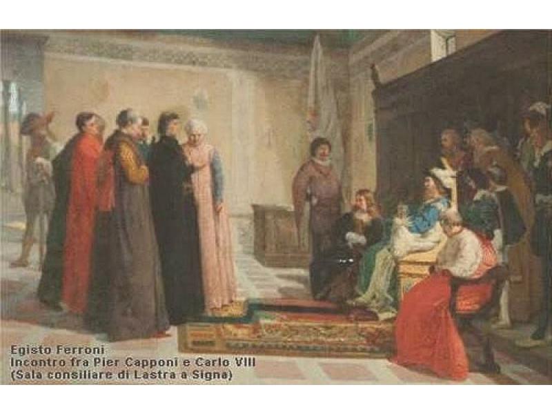 Egisto Ferroni, Pier Capponi e Carlo VIII (Sala consiliare di Lastra)