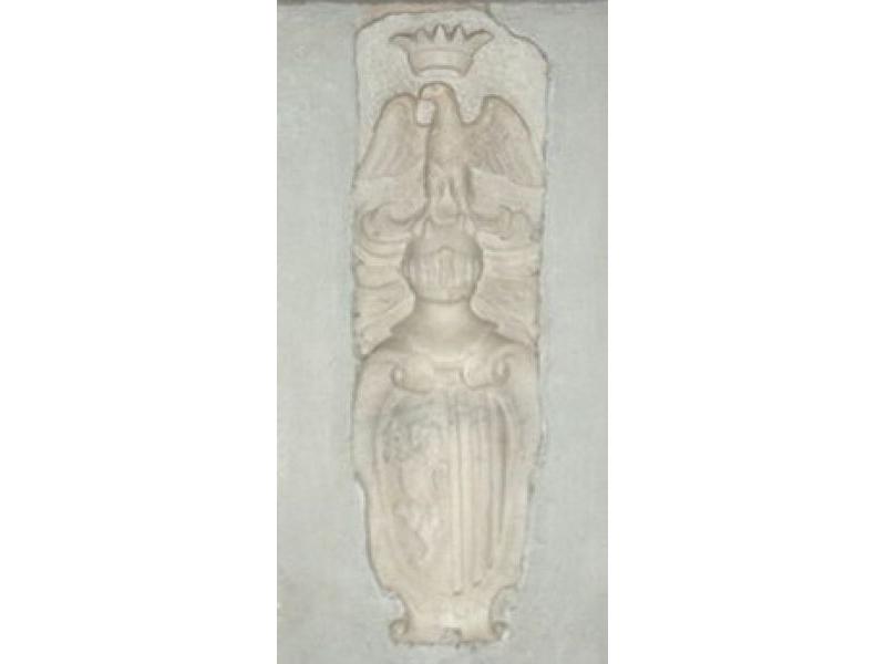 Stemma con arme conti Gangalandi. (Chiesa di San Martino a Gangalandi)