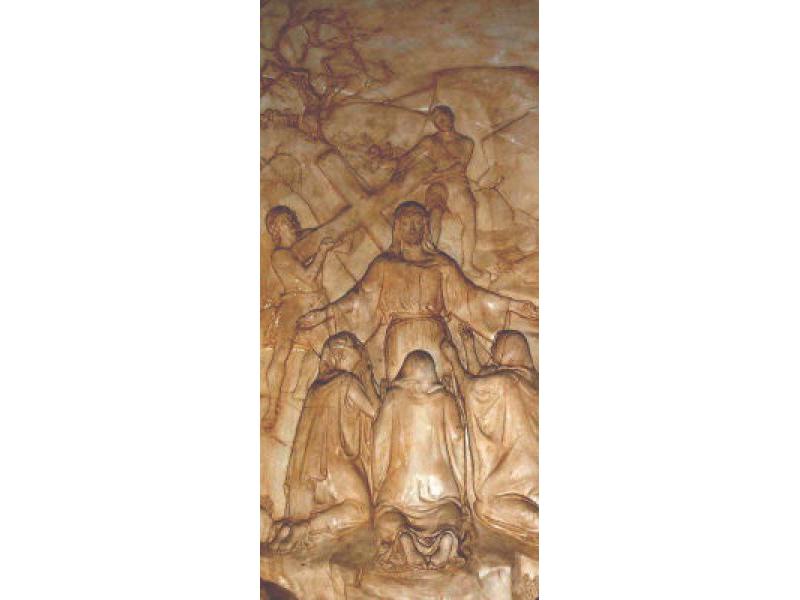 Porte del Sacro Cuore di Sassari (Mario Moschi - gesso bronzato, particolare)