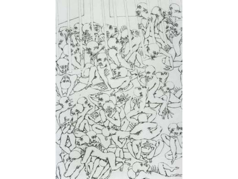 Manicomio - disegno,particolare