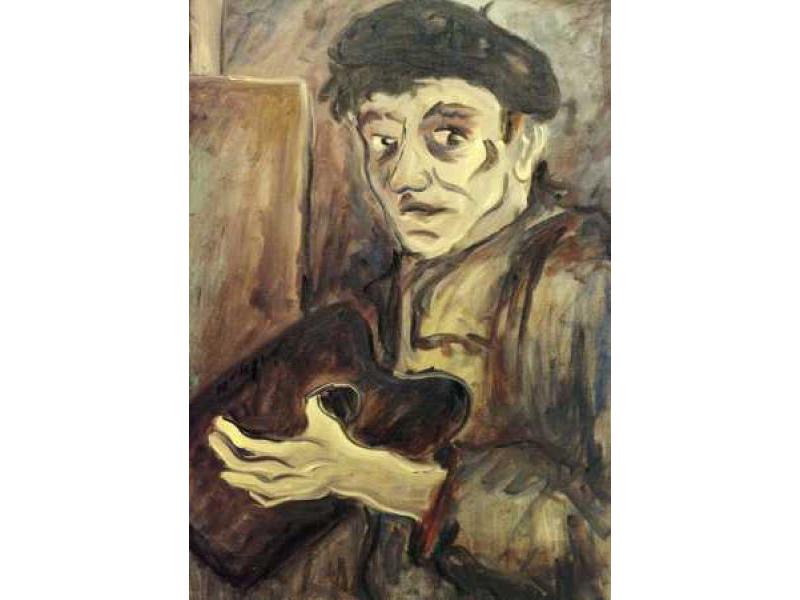 Autoritratto olio su tela 50x70 - 1969