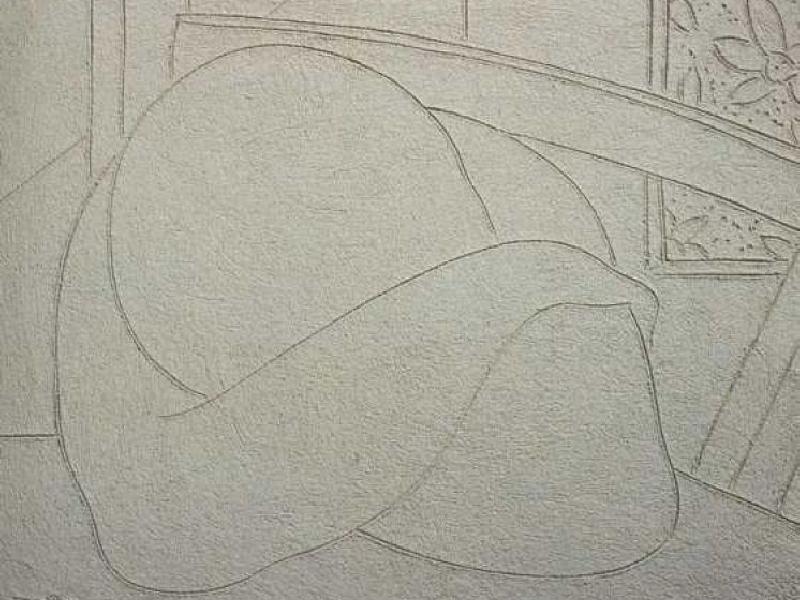 Bambino che dorme 1990 graffito cm 40x60