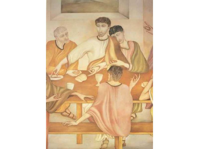 Ultima cena 1987 particolare (affresco)