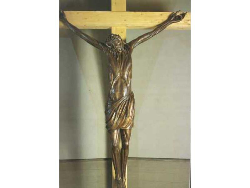 Crocifisso 1994 bronzo alt. m. 2,80 - Chiesa della Nativita Lastra a Signa