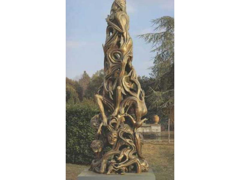 Dalla materia allo spirito - 1998 - bronzo alt- m. 4,40