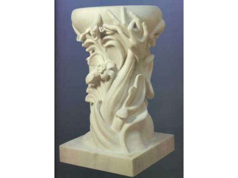 Fonte battesimale marmo altezza mt.1