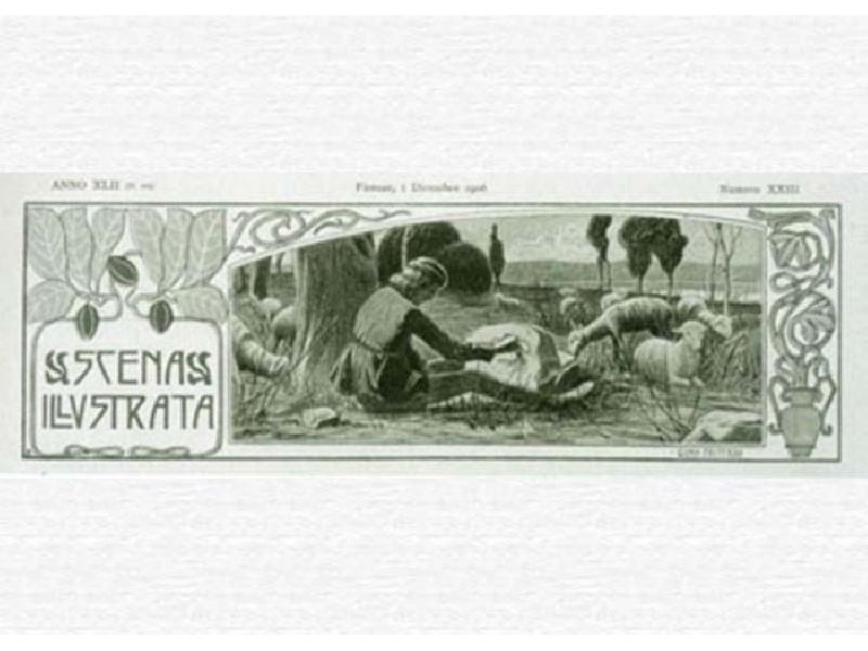 1906. Scena illustrata, vignetta d'intestazione