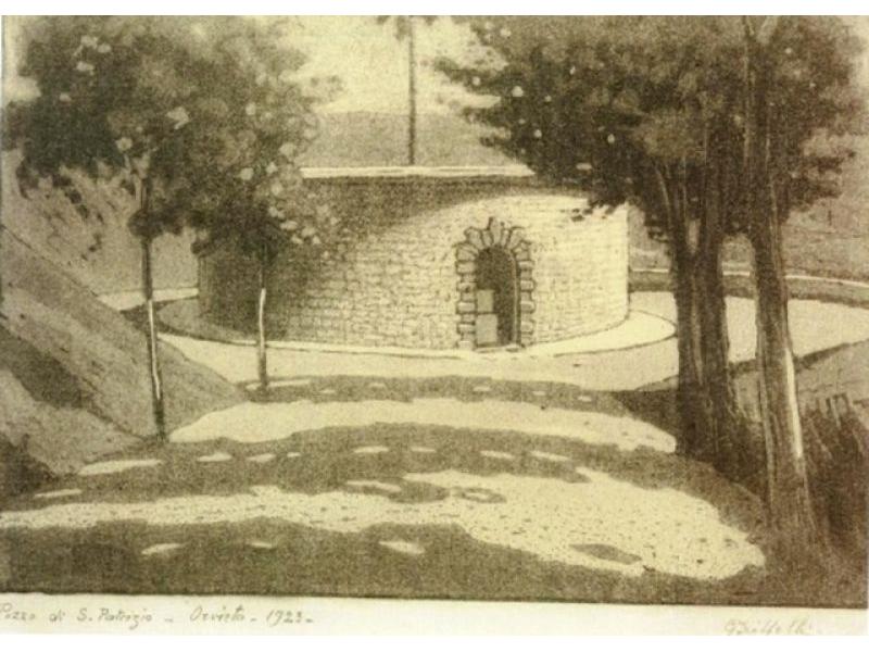 1923. Pozzo di San Patrizio, Orvieto,spruzzo,32x22