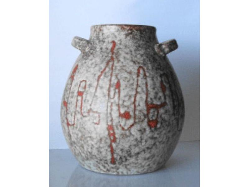Vaso con manici, anni 80. Ceramica, cm. h28.JPG