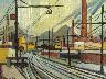 Scalo ferroviario, 1952. Olio su masonite, cm 40x49 (imm. 16 di 25)