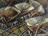 I carrelli della fornace, 1969. Tecnica mista su masonite, cm.-58x46 (imm. 23 di 25)