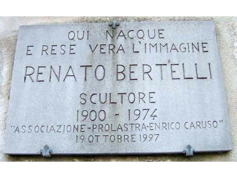 Renato Bertelli, lapide commemorativa di Val di Rose