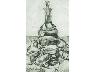 Bottiglia e cipolla, 1925,<br> matita su carta, mm. 140x90 (imm. 3 di 17)
