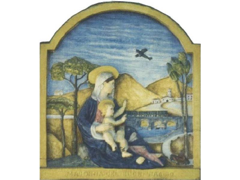 Madonna del buon viaggio, 1931, gesso diam. cm.21