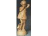 Bambina con gatto, anni Trenta, terracotta patinata, cm. 28 (imm. 30 di 45)