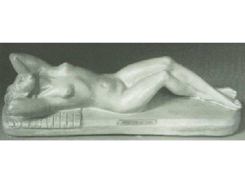 Bagnante al sole, 1955 c., terracotta patinata, cm 40