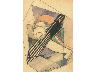 Aereo + fascio littorio, 1933,<br> tecnica mista su carta, mm. 215x152 (imm. 13 di 17)