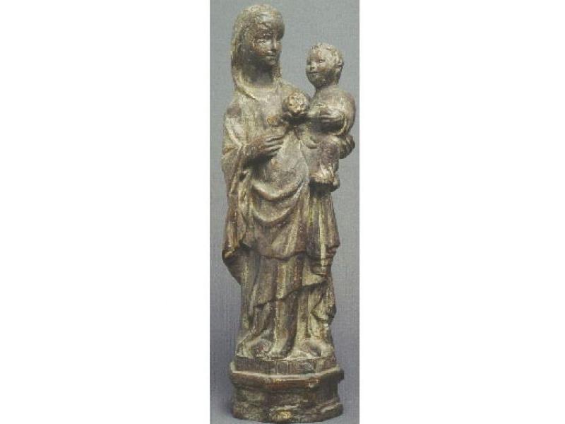 Madonna della Rosa (da Piero di Bartolo) terracotta bronzata cm. 52