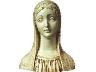 Madonna, mezzotondo in gesso patinato, cm. 22,5 (imm. 10 di 17)