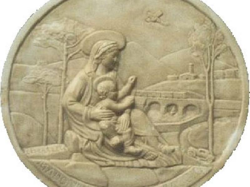 Madonna del buon viaggio, 1931, gesso diam. cm.21