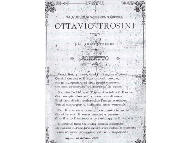 Sonetto offerto dagli amici<br>(13 ottobre 1895)