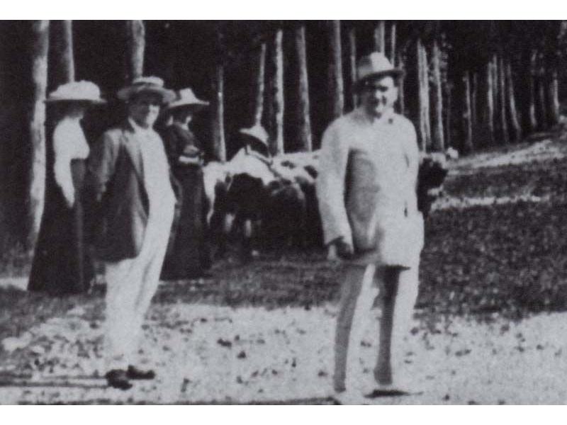 Ottavio Frosini e Caruso a villa Bellosguardo