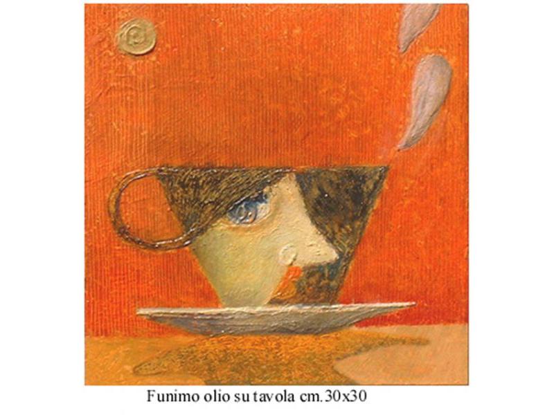 Fumino olio su tavola cm.30x30