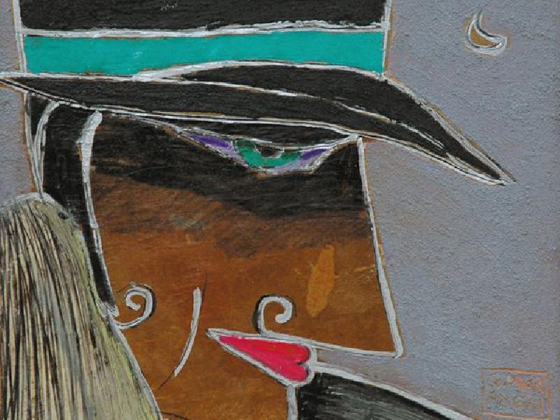 Ugo - olio su cartone cm 25x25